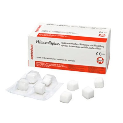Hemocollagene Colágeno Esponjas Hemostáticas 24 uds. Septodont