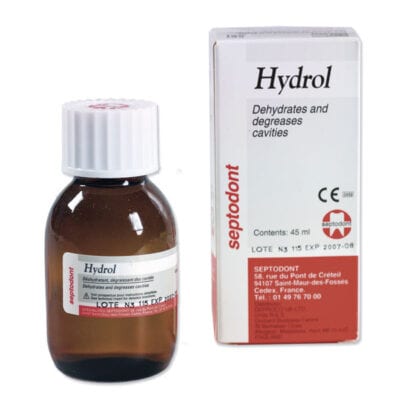 Hydrol Solución Deshidratante y Desengrasante Frasco 45ml. Septodont