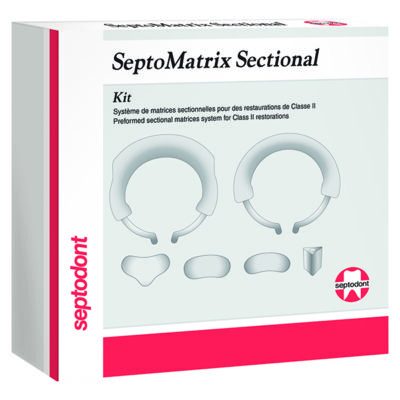SeptoMatrix Sectional Kit 100 Matrices Seccionales + 2 Anillos Septodont