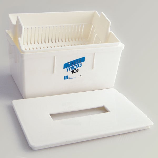 Cubeta de Inmersión, Limpieza y Desinfección Manual Instrumental 3L Inibsa