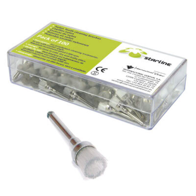 Cepillos Profilaxis Nylon Blanco Caja 100 Uds. Starline