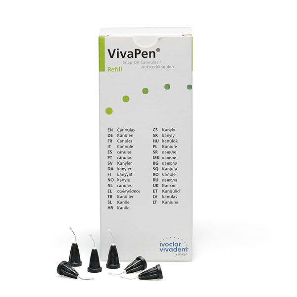 Cánulas Vivapen Snap-on Pincel Reposición 300 unidades Ivoclar Vivadent