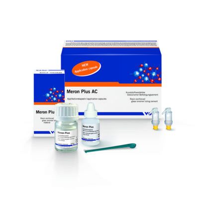 Meron Plus AC Cemento Universal Ionómero de Vidrio Cápsulas 50 unidades VOCO