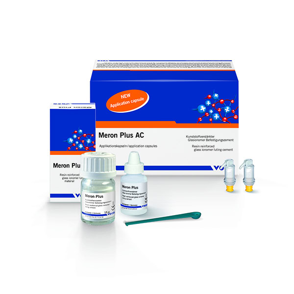 Meron Plus AC Cemento Universal Ionómero de Vidrio Cápsulas 50 unidades VOCO