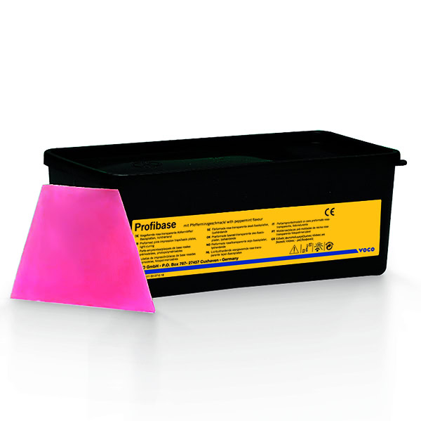 Profibase Plancha Base Fotopolimerizable Kit Maxilar Superior e Inferior Rosa 50 uds VOCO