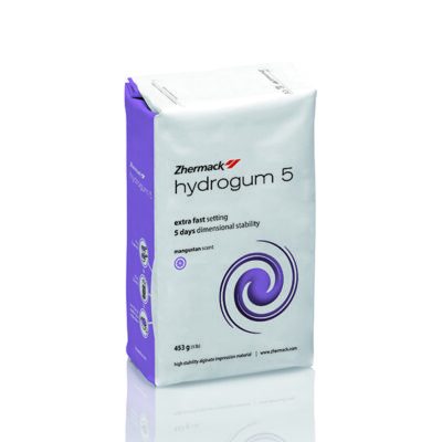 Hydrogum 5, Alginato Elástico Alta Estabilidad Escaneable Saco 453gr Zhermack