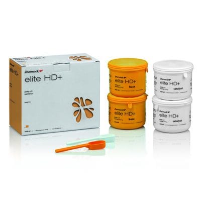 Elite HD+ Putty Soft Normal Set Silicona de Adición 4 botes 450ml (Base + Catalizador) Zhermack