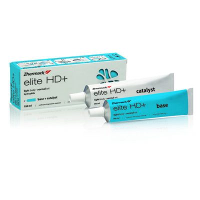 Elite HD+ Light Body Fast Set Silicona Adición 2 Tubos 90ml, Base + Catalizador, Zhermack