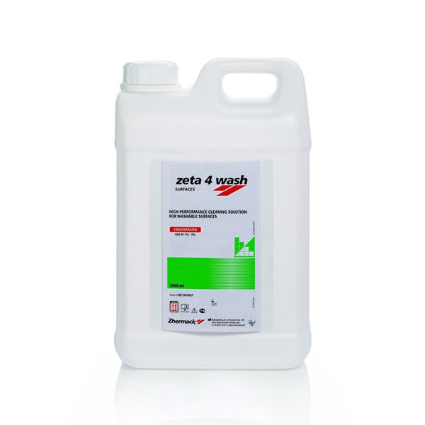 Zeta 4 Wash Desinfectante Grandes Superficies Garrafa 3 Litros Zhermack