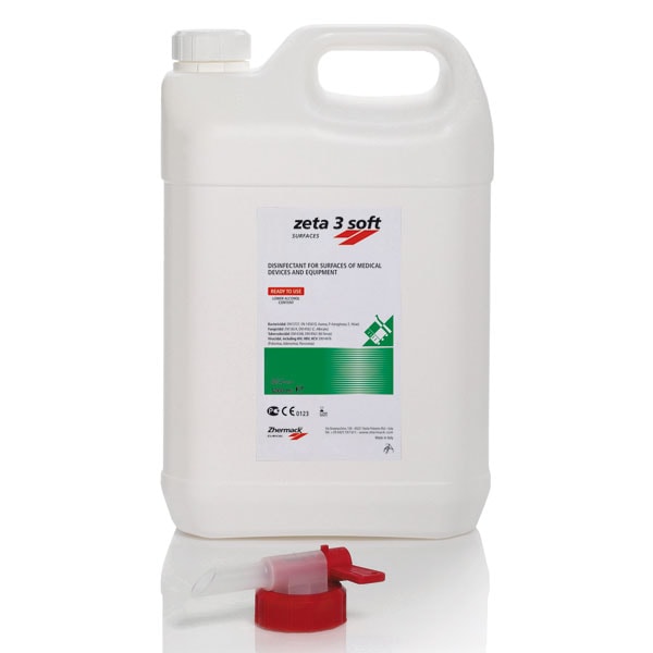 Zeta 3 Soft, Desinfectante Superficies 5L Zhermack