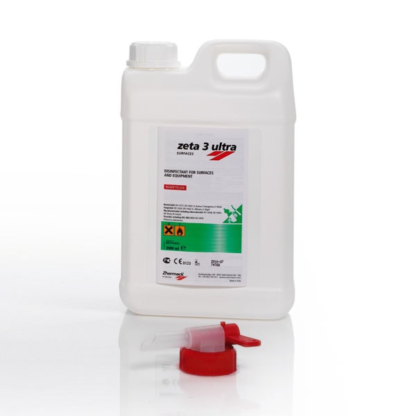 Zeta 3 Ultra, Desinfectante Superficies 3L. Zhermack