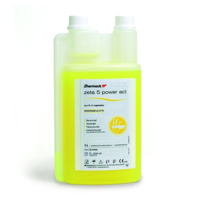 Zeta 5 Power Act Desinfectante Aspiración Botella 1 Litro Zhermack