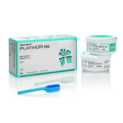 Platinum 95 Putty Normal Set Silicona de Adición Botes 450gr + 450gr Zhermack