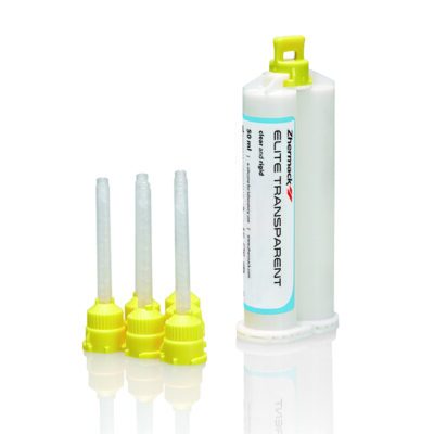 Elite Transparent Silicona Cartucho 50ml. + Acc. Zhermack