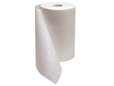 Bobina Papel Secamanos Celulosa 2 Capas 180 metros 6 uds Dino