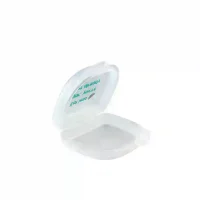 Alto texto: Contenedor de protección para productos odontológicos personalizados, ideal para almacenamiento y transporte seguro en clínicas dentales.