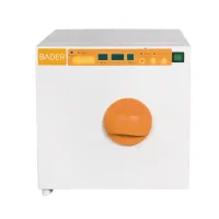 Bañera de agua caliente para laboratorio odontológico con control digital y fácil manejo, ideal para esterilización y procesamiento de productos dentales personalizados.