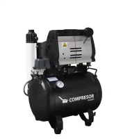 Compresor de aire dental profesional para clínicas odontológicas y fabricación de productos odontológicos personalizados. Alta eficiencia y rendimiento para procedimientos dentales precisos.