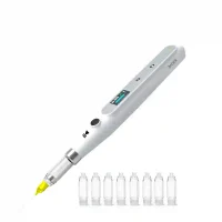 Interruptor láser dental con sistema de precisión para tratamientos odontológicos, equipado con pantalla táctil y múltiples accesorios de alta calidad.