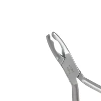 Pinza de compresión para prótesis dentales, herramienta odontológica personalizada, acero inoxidable, alta precisión y durabilidad, utilizada por profesionales en clínicas dentales.