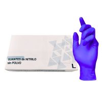 Guantes de nitrilo sin polvo, protección dental profesional para exámenes odontológicos, producto personalizado de alta calidad.