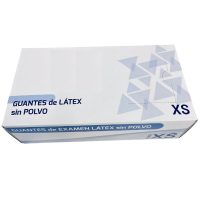 Guantes de látex personalizados para exámenes dentales, sin polvo, tamaño XS, productos odontológicos de alta calidad.