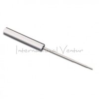 Envase de fibra de vidrio para moldes dentales, herramienta odontológica especializada en impresiones bucales.