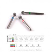 Brocas odontológicas personalizadas para microscopio, alta precisión en tratamientos dentales, variedad de perfiles y tamaños, fabricadas por EXAmedic en España.