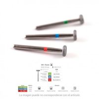 Tornillos dentales personalizados con marcadores de colores para adaptación y facilidad de uso en odontología.