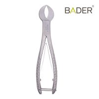 Pince odontológica BADER para ajuste y manipulación en odontología, fabricada en acero inoxidable. Herramienta dental personalizada para precisión en tratamientos odontológicos.
