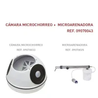 Cámara microhorro y microarenadora odontológica, equipos personalizados para clínica dental, productos odontológicos innovadores, precisión en procedimientos dentales, tecnología avanzada para odontólogos.