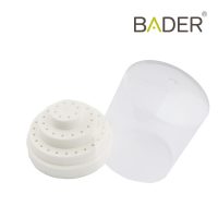 Placa de impresión dental personalizada con caja de almacenamiento para odontología estética y prótesis dentales.