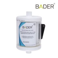 Filtro bacteriológico HEPA U17 para aspiración de sillones dentales, alta eficiencia, compatible con normas europeas, asegura purificación del aire en clínicas odontológicas.