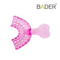 Paleta para pastas dentales personalizada en color rosa, ideal para odontología y higiene bucal de bebé y niños pequeños. Diseño ergonómico, fácil de usar y limpiar.