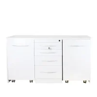 Carro de instrumentos odontológicos personalizado en color blanco para clínicas y consultas dentales.