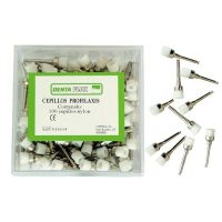 Cepillos profilaxis dentales de nylon para limpieza dental, accesorios odontológicos personalizados de alta calidad.