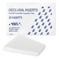 Insertos para occlusión dental personalizados para impresiones COE Check-Bite en odontología. Calidad y precisión en productos odontológicos de EXAmedic.