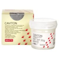 Caviton, producto odontológico personalizado para restauraciones temporales, en envase de 30g en color blanco, ideal para tratamientos odontológicos, garantizando precisión y calidad.