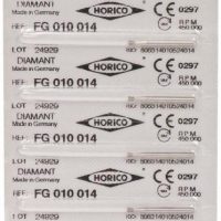 HERENCIA DE LA FICHA: Etiqueta de productos odontológicos personalizados de Horico para exámenes dentales.