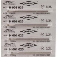 Tiras de productos odontológicos personalizados de la marca Horico, utilizados en odontología para restauraciones y reparaciones dentales.