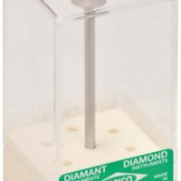 Pin de diamante para instrumentos odontológicos, resistente y de alta precisión, ideal para laboratorios dentales y clínicas.