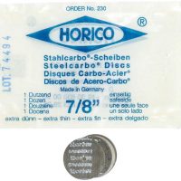 7/8 pulgadas de discos de acero-Carbo para odontología, productos odontológicos personalizados, delicados y duraderos, fabricados en Alemania, ideales para procedimientos dentales precisos y seguros.