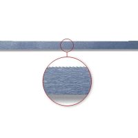 Flexómetro odontológico personalizado en azul, diseñado para mediciones precisas en tratamientos dentales y ortodoncistas.