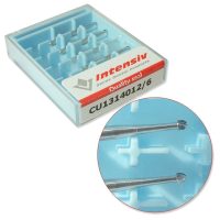 Guardapuntas de carburo dental personalizados para odontología, caja de almacenamiento con diferentes formas y tamaños, productos de alta precisión y calidad para tratamientos dentales, EXAmedic productos odontológicos personalizados.