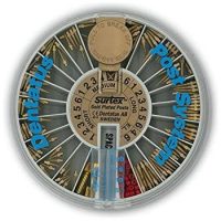 Broca de precisión para odontología con diferentes tamaños y materiales, ideal para trabajos personalizados y restauraciones dentales.