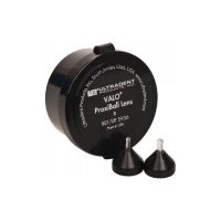 Bola de prueba odontológica Proxiball con lente para ajustes precisos en prótesis dentales, ofrecida por EXAmedic productos odontológicos personalizados.