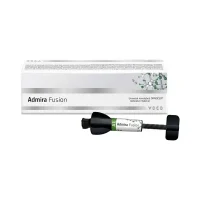 Admira fusion producto odontológico personalizado para restauración dental, con material nanohíbrido ORMOCER, utilizado en procedimientos dentales avanzados y restauraciones estéticas en odontología.