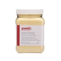 Brote de limpieza y protección para instrumentos dentales Premier Brite Shield en envase de 800g, elimina proteínas y protege contra oxidación y corrosión en odontología.