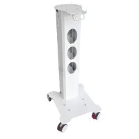 Alta calidad de soporte para productos odontológicos personalizados en clínicas dentales. Carro móvil con compartimentos para almacenamiento y fácil transporte en procedimientos odontológicos.