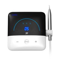 DTE equipada con tecnología avanzada para ajuste personalizado de productos odontológicos, incluyendo control digital y diseño ergonómico para resultados precisos.